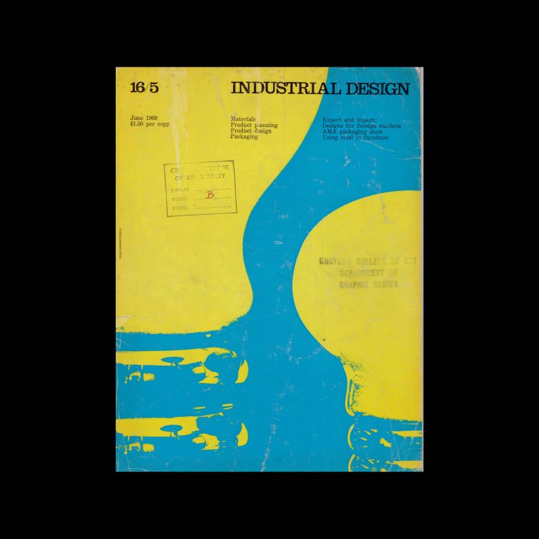 Industrial Design, June, 1969. Cover design by Massimo Vignelli