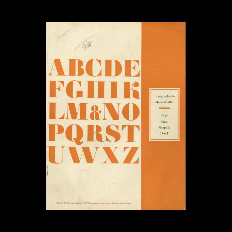 Typografische Monatsblätter, 11-12, 1947