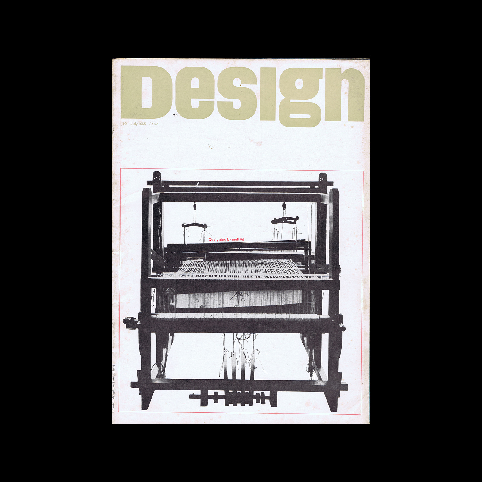 Design, Council of Industrial Design, 199, July 1965. Cover design by Brian Grimbly