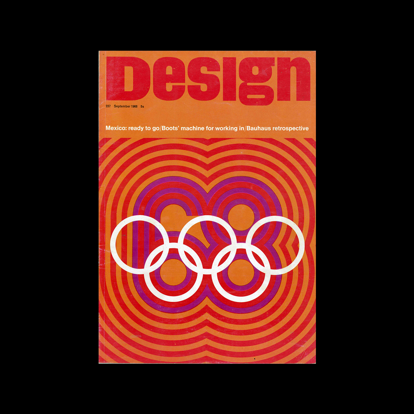 Design, Council of Industrial Design, 237, September 1968. Cover design by Lance Wyman