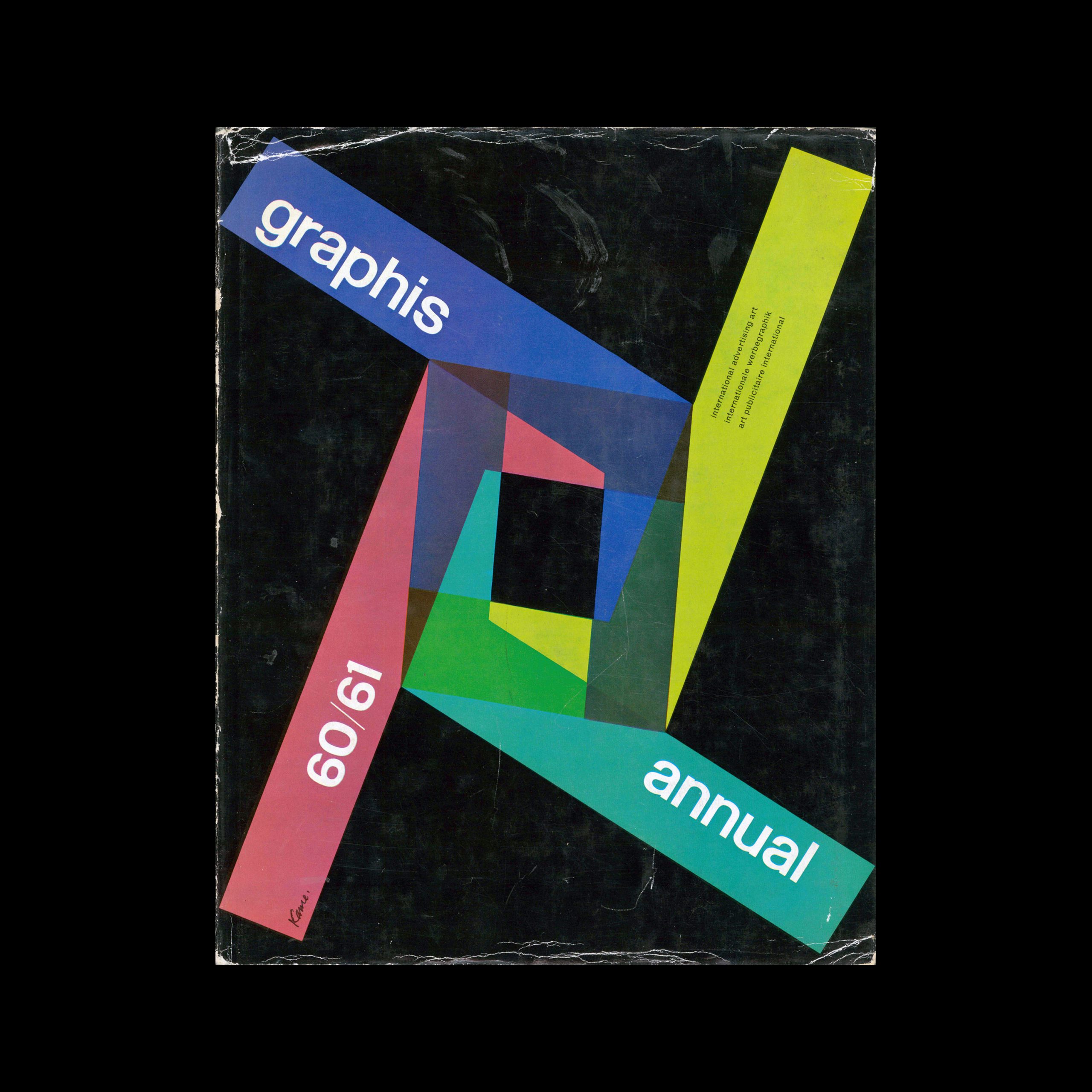 Graphis Annual 1960|61. Cover design by Yusaku Kamekura