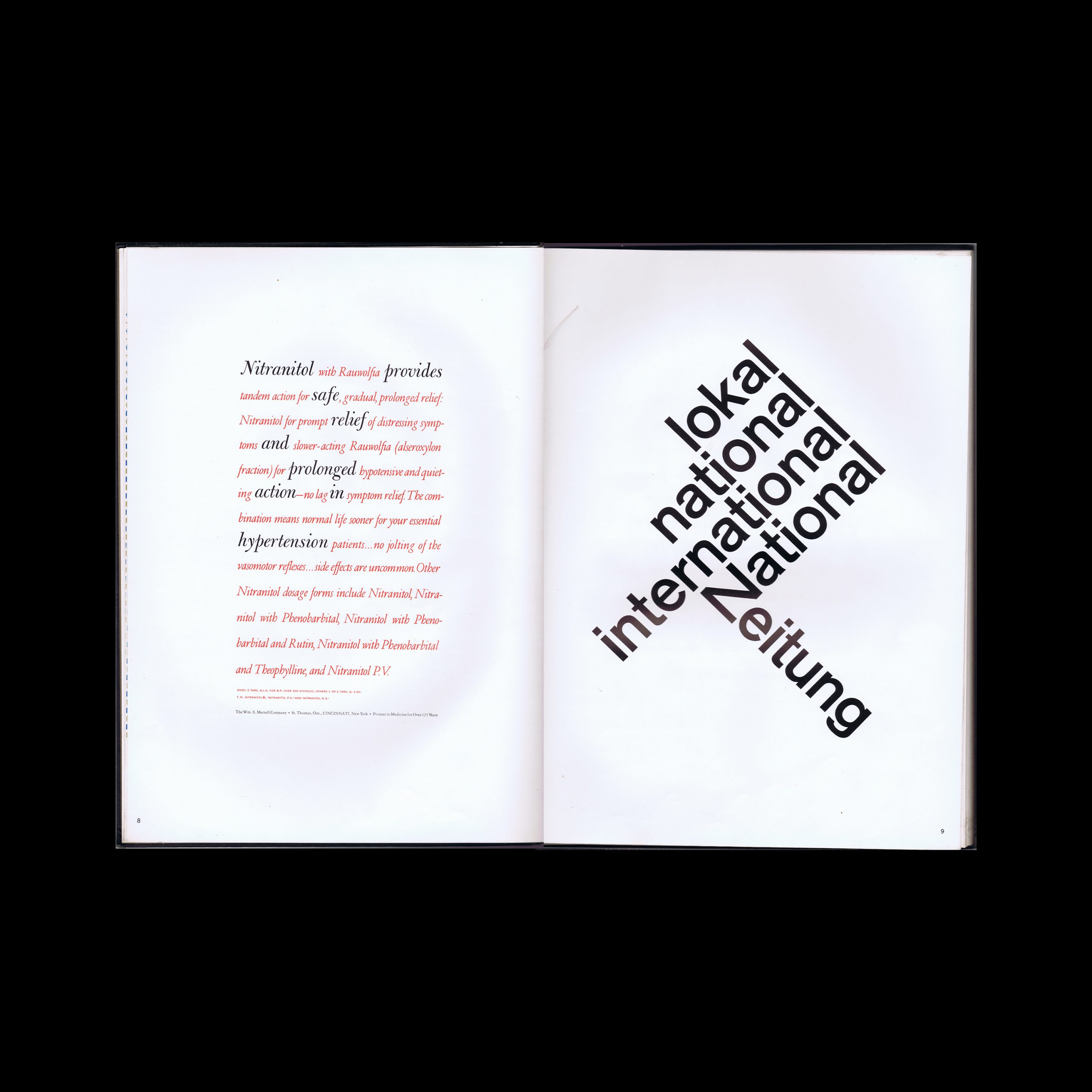 Typography, Aaron Burns, 1961