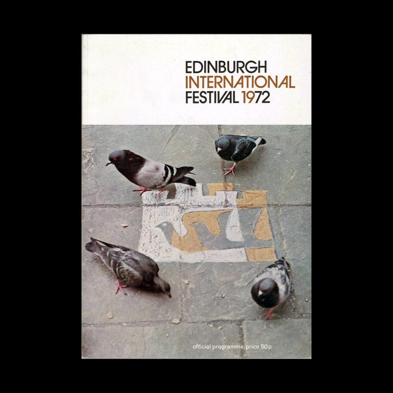 26th Edinburgh International Festival Programme, 1972. Design by Hans Schleger.