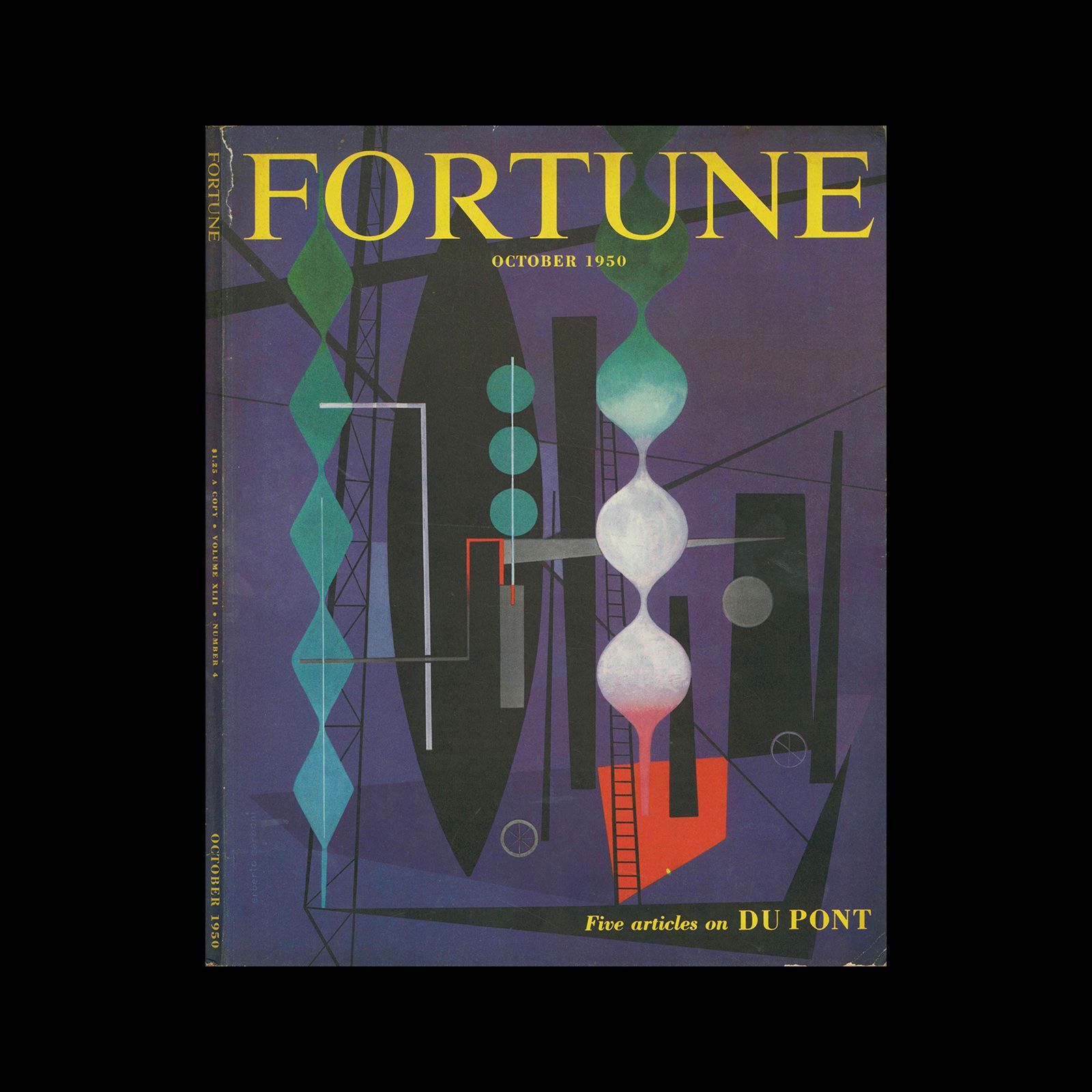 Fortune magazine, Vol. 42, No. 4, 1950. Cover design by Erberto Carboni