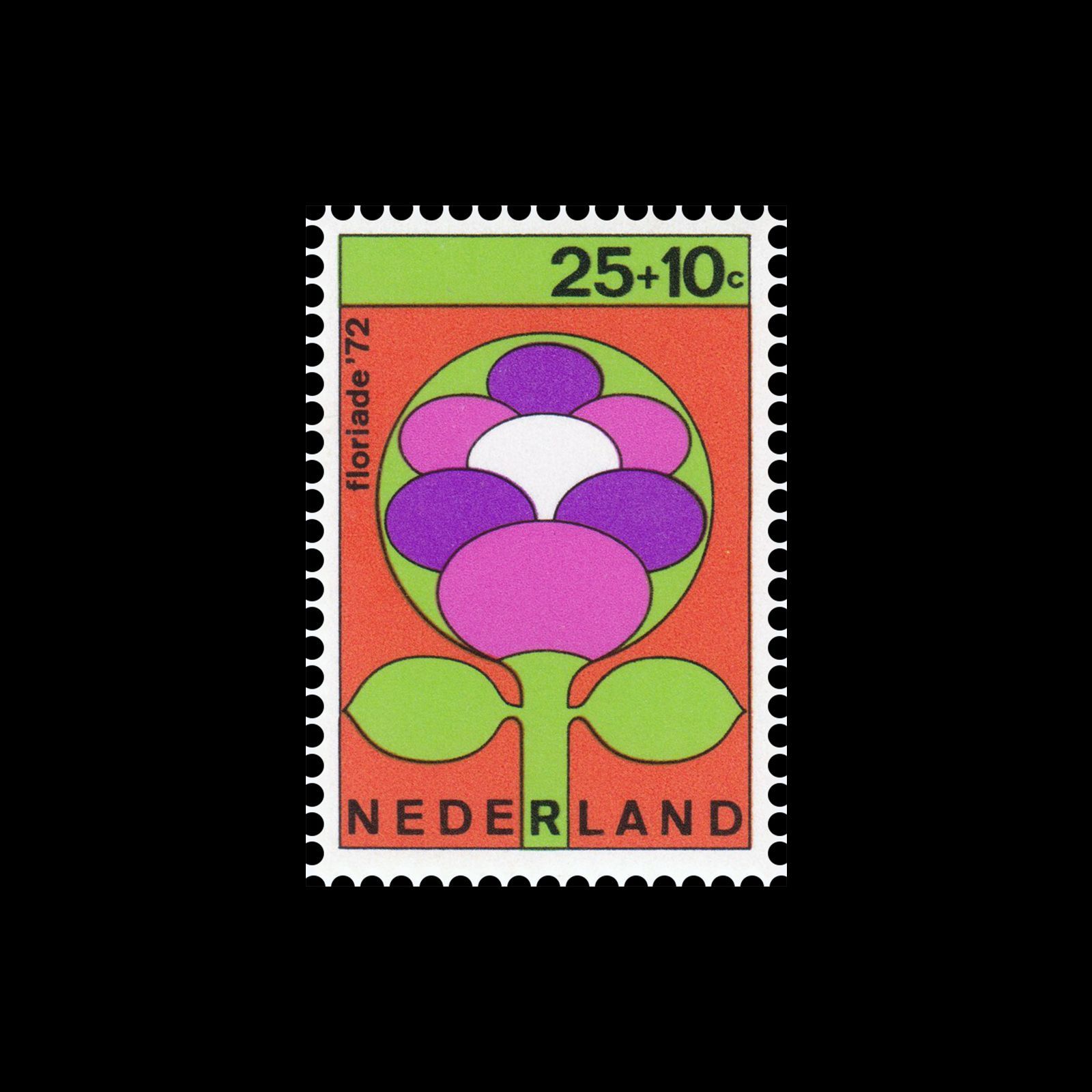 Holland Festival 72 / Floriade 72, Netherland Stamps, 1972. Designed by Dick Elffers 