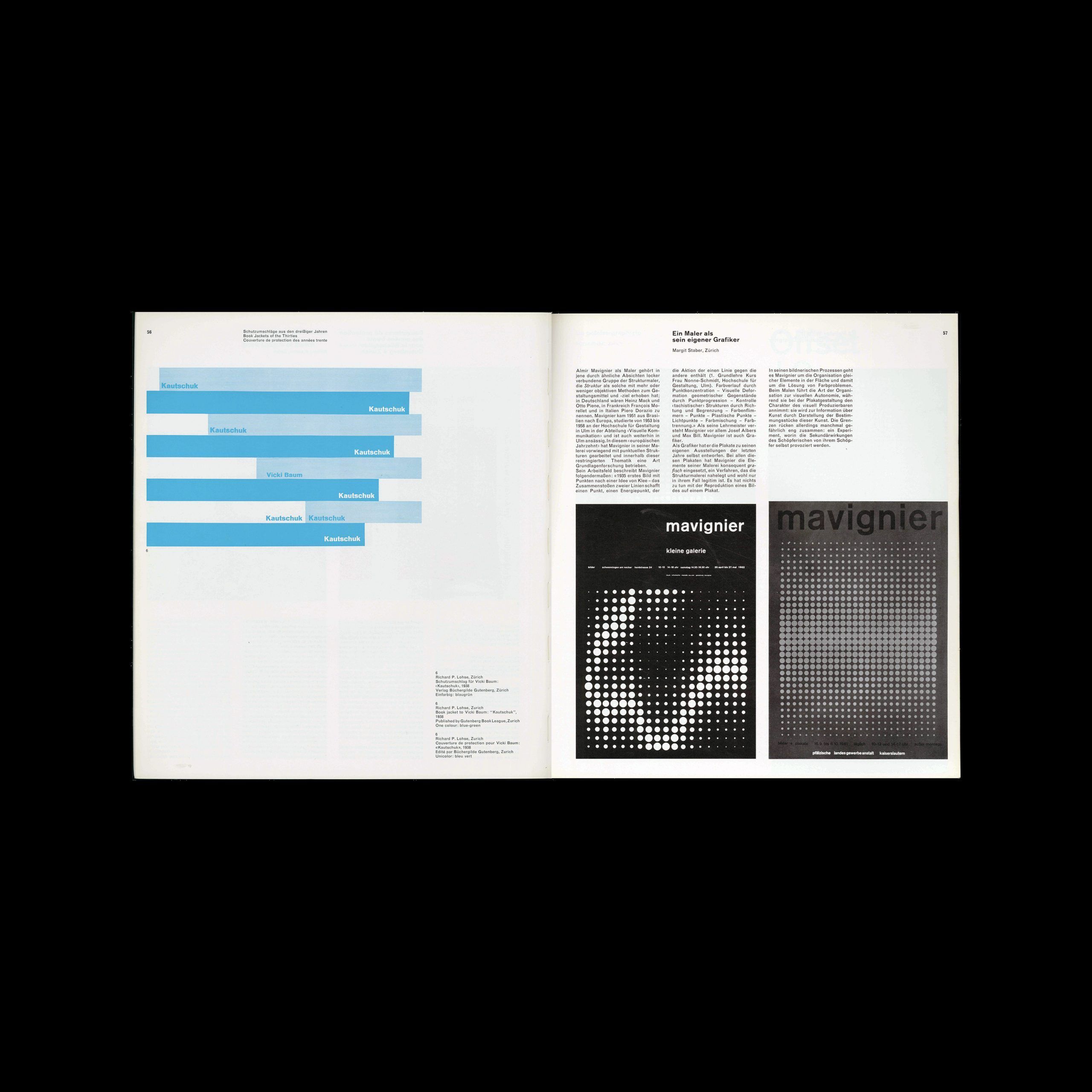 Neue Grafik / New Graphic Design / Graphisme actuel - No.16, 1963. Josef Müller-Brockmann, Hans Neuburg, Richard Paul Lohse, and Carlo Vivarelli