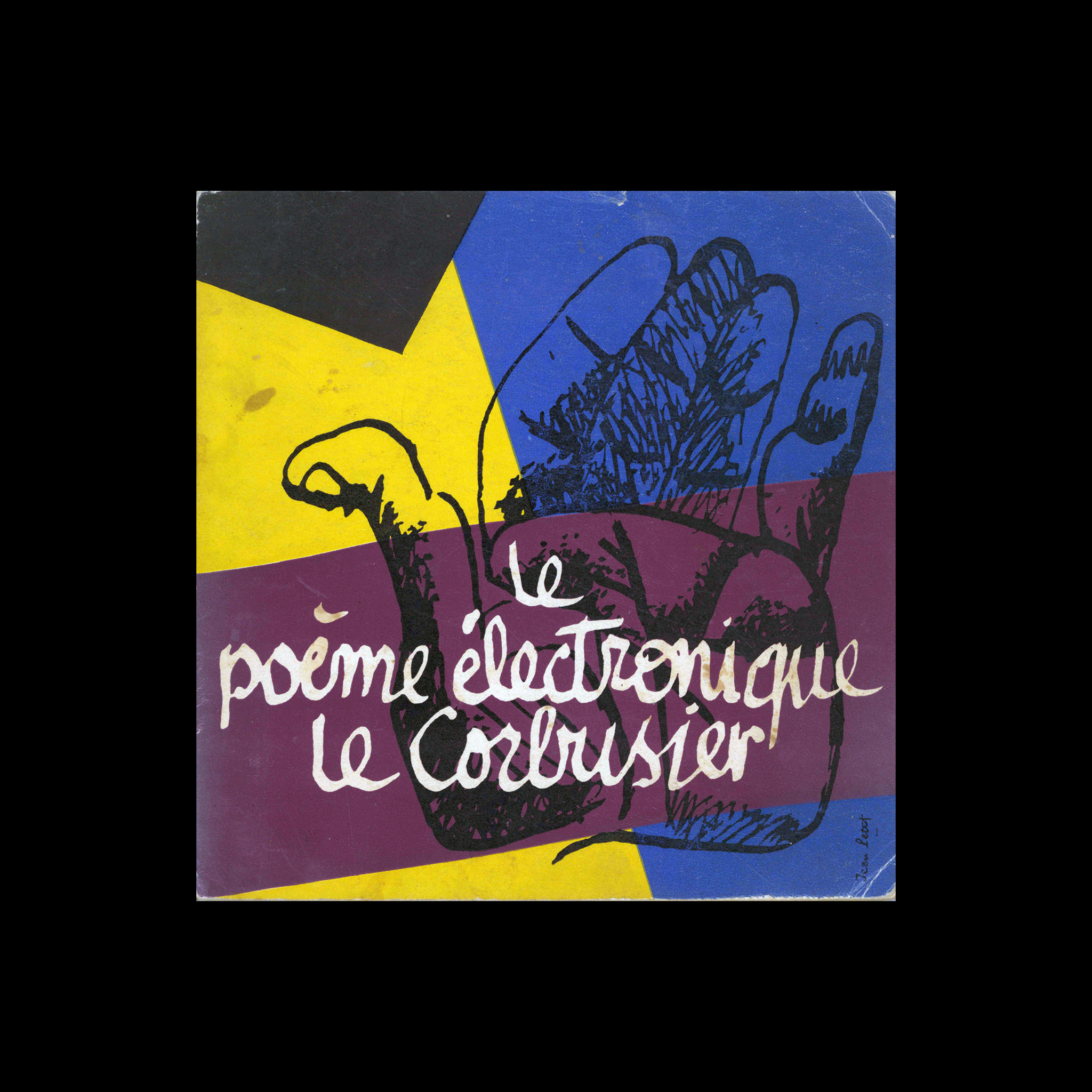 Le poème électronique Le Corbusier, 1958. Cover designed by Jean Petit