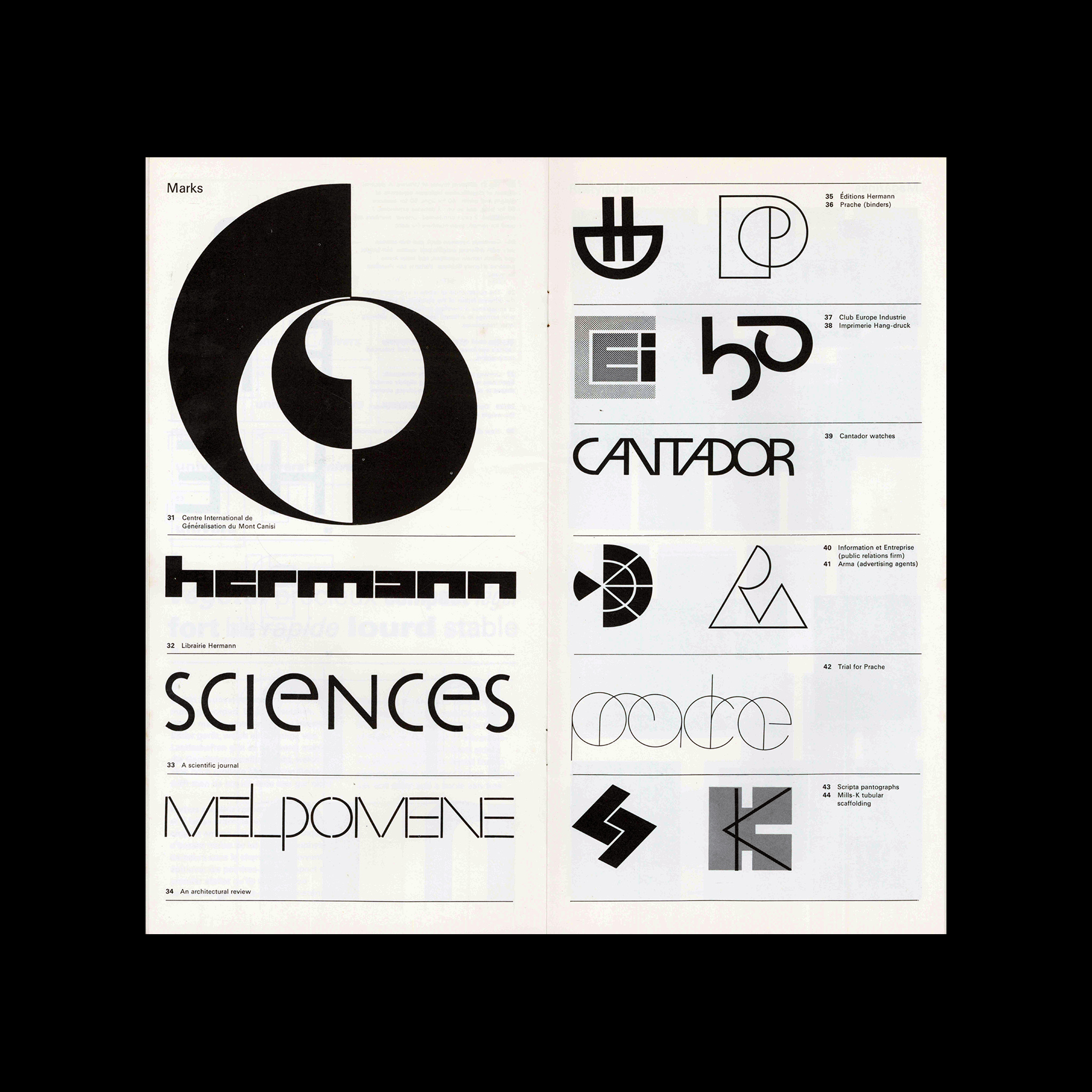 Graphismes by Frutiger, Monotype House, 1964