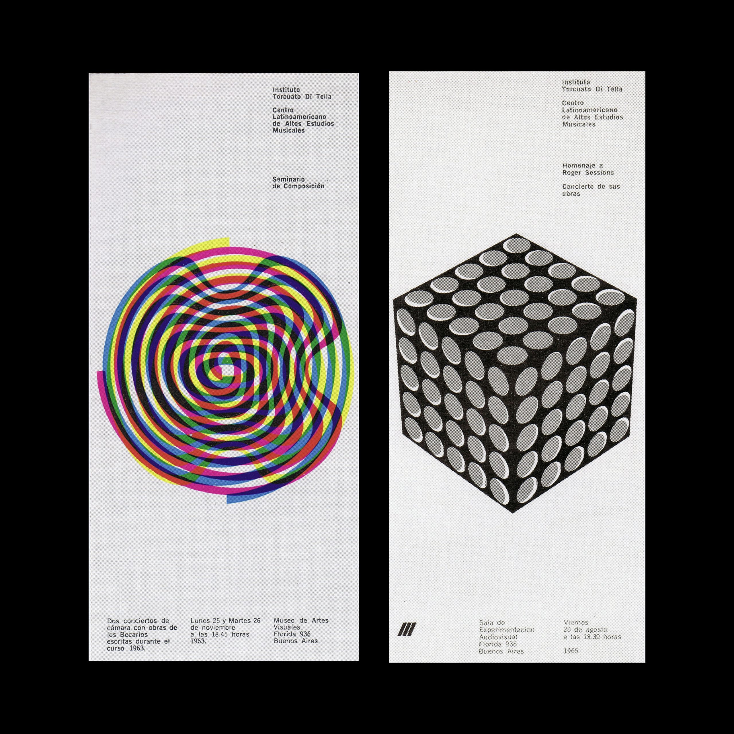 Juan Carlos Distefano and the Design and Publicity for the Instituto di Tella, Buenos Aires 4 Juan Carlos Distefano and Rubén Fontana, Exhibition Posters, 1963 and 1965