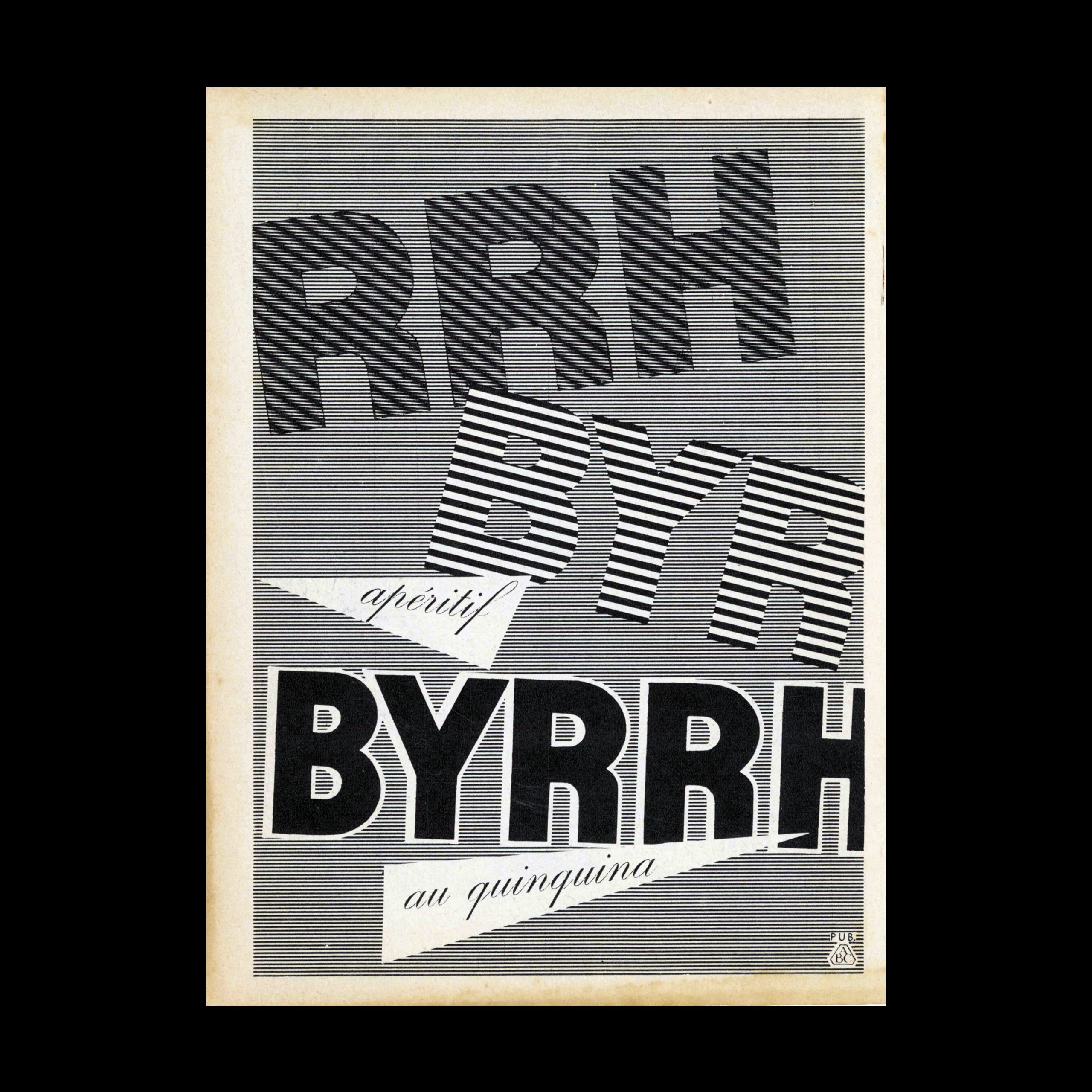 BYRRH, Press Advertisement, 1956