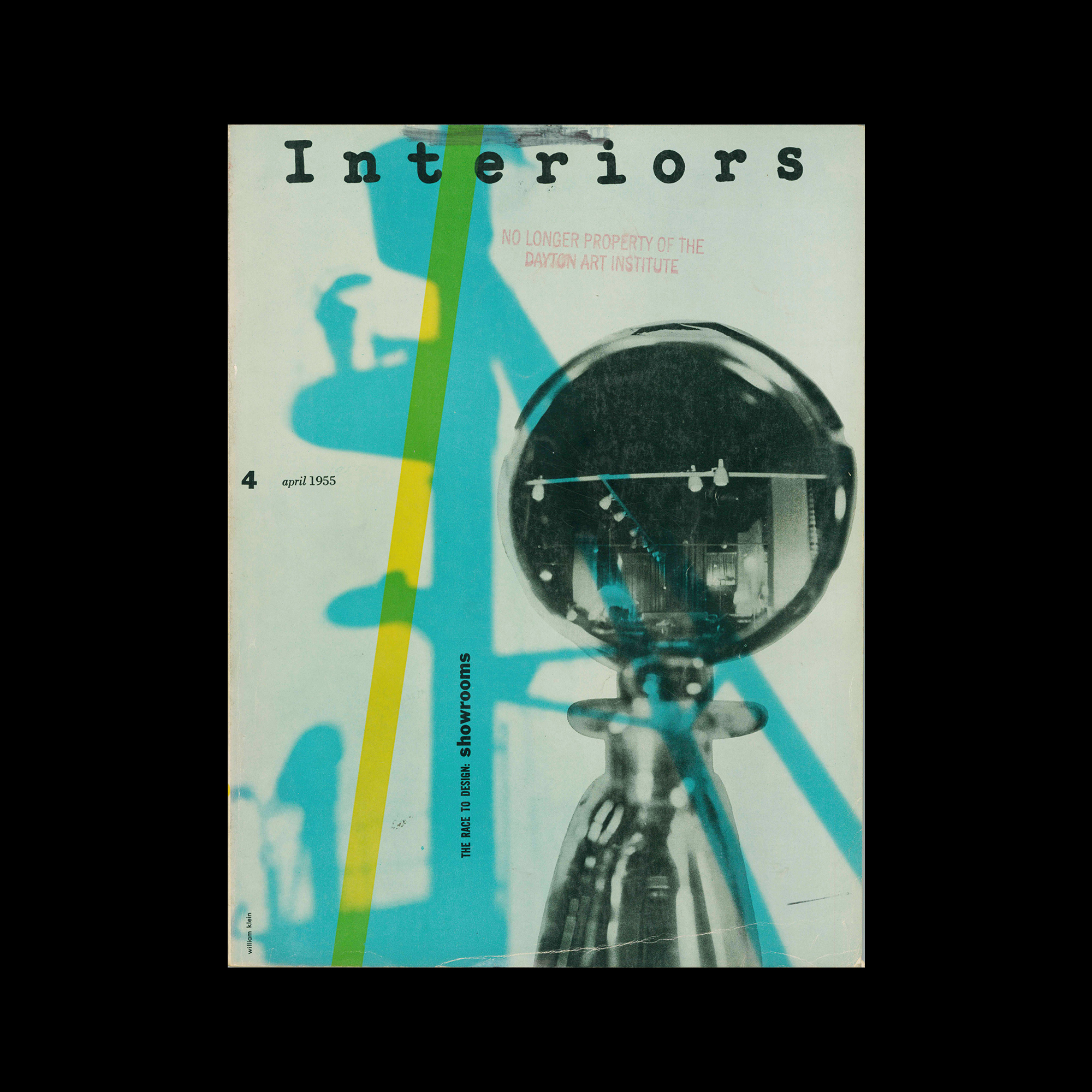 Interiors, April 1955. Cover design by William Klein and Aldo Giurgola
