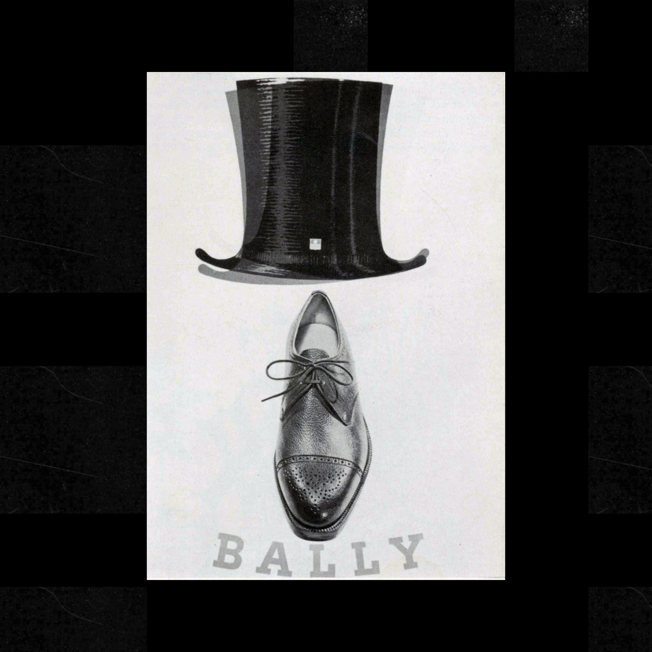 Poster for Bally Men's Shoes designed by Pierre Augsburger