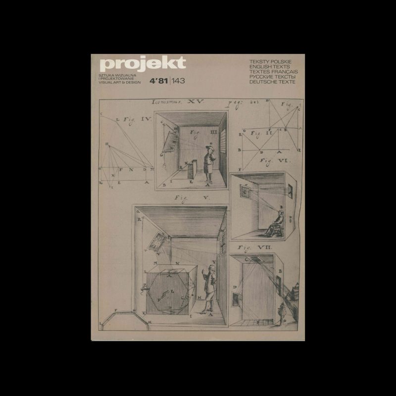 Projekt 143, 4, 1981. Cover design by Hubert Hilscher