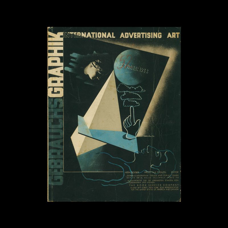 Gebrauchsgraphik, 10, 1933. Cover design by Edward McKnight Kauffer