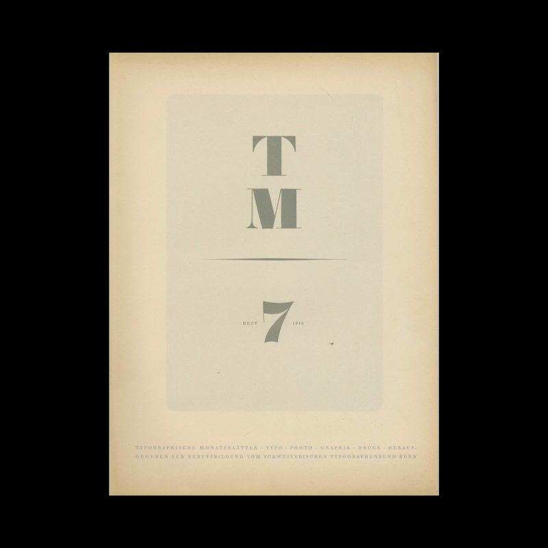 Typografische Monatsblätter, 7, 1945