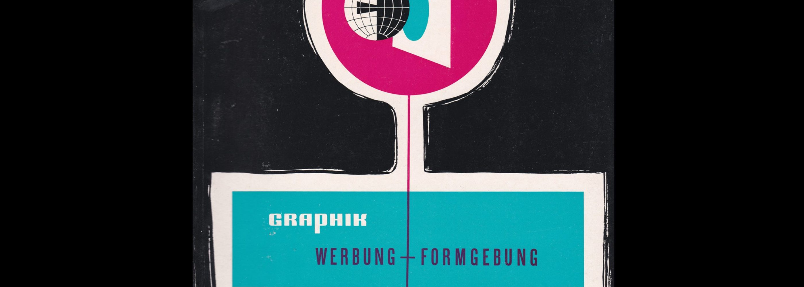 Graphik - Werbung + Formgebung, 2, 1954. Cover design by Hans Gaensslen