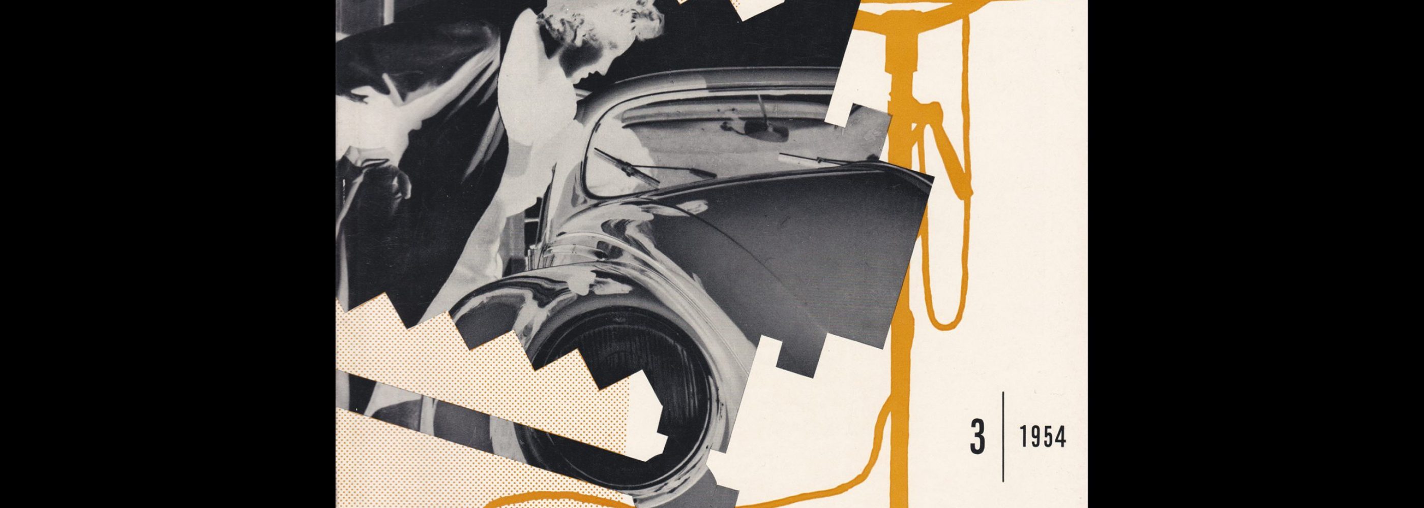 Graphik - Werbung + Formgebung, 3, 1954. Cover design by Ewald Hoinkis