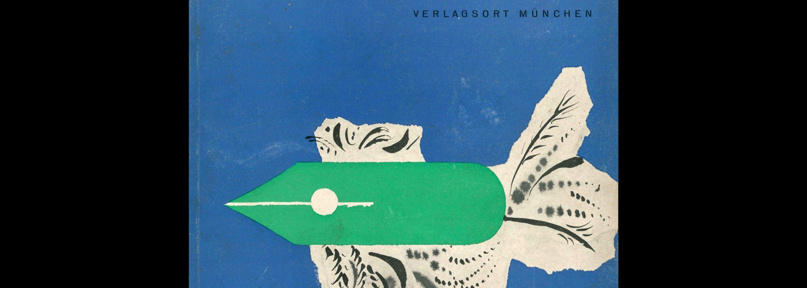 Gebrauchsgraphik, 5, 1956. Cover design by Muller-Blase.