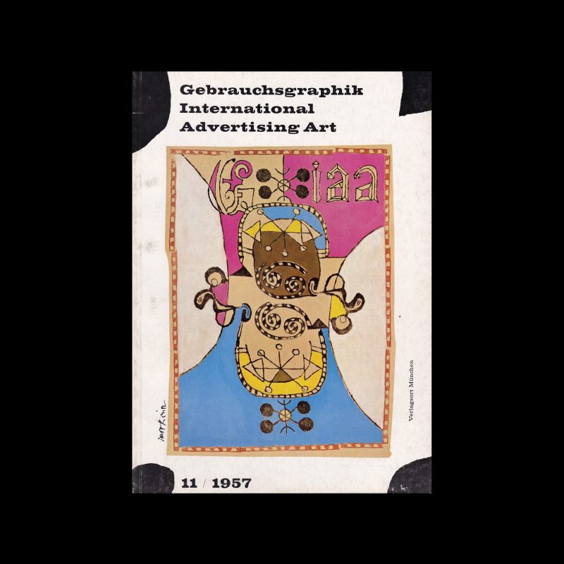 Gebrauchsgraphik, 11, 1957. Cover design by Imre Reiner