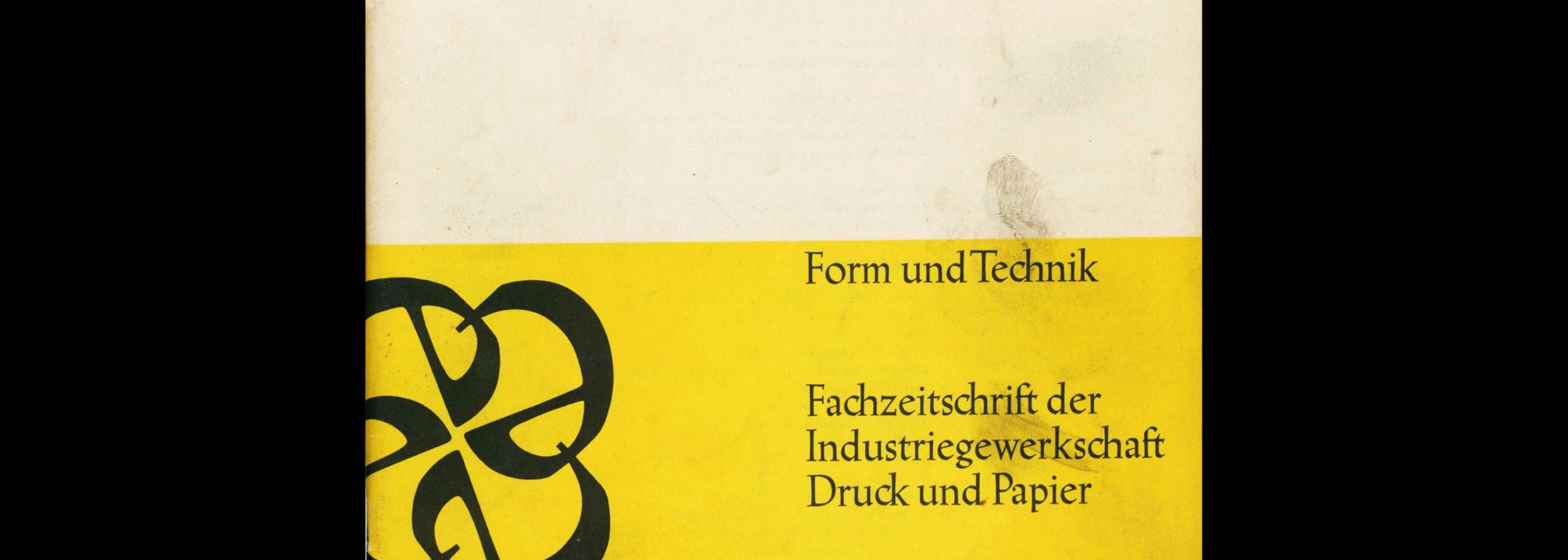 Form und Technik, 1, 1964