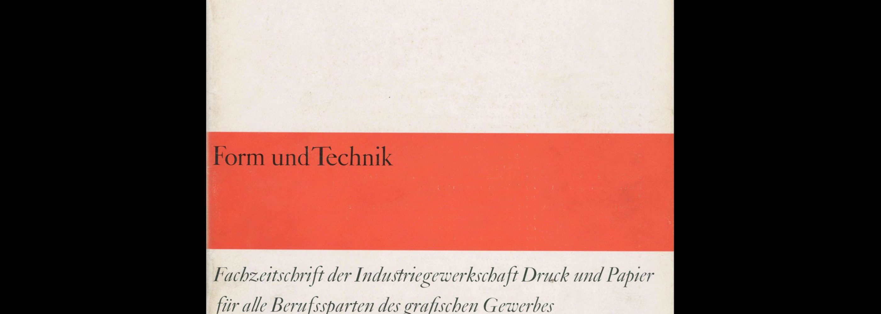 Form und Technik, 3, 1964