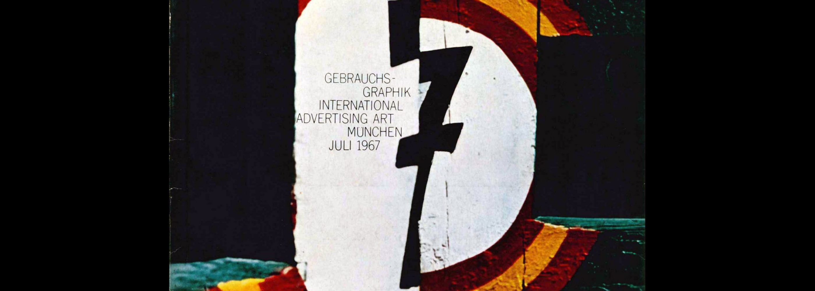 Gebrauchsgraphik, 7, 1967. Cover design by F. & S. Haase-Knels