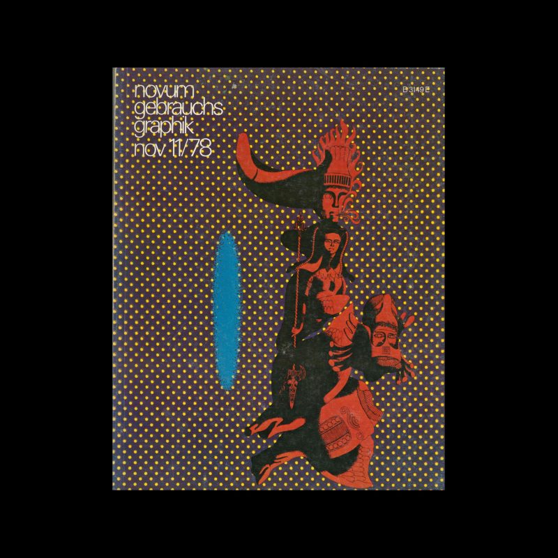 Novum Gebrauchsgraphik, 11, 1978. Cover design by Kondow Satoshi