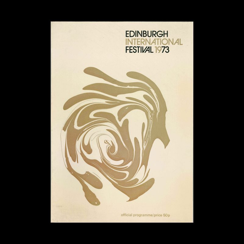 27th Edinburgh International Festival Programme, 1973. Designed by Hans Schleger/Zero and Associates.
