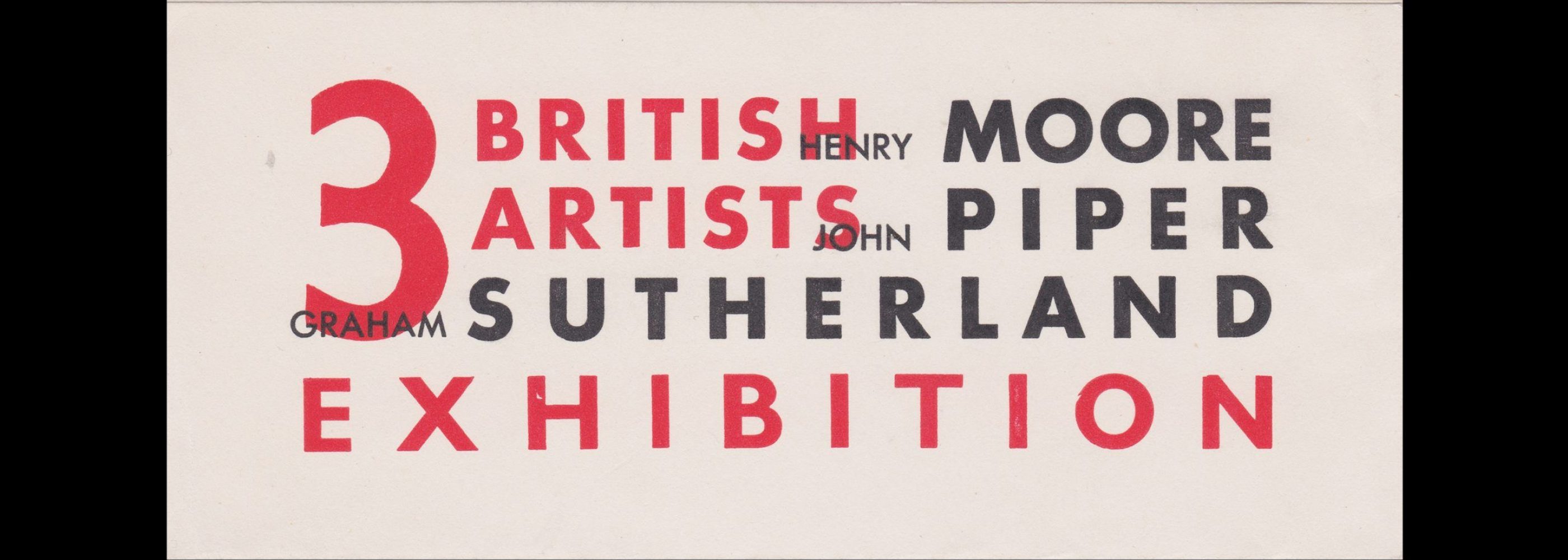 3 British Artists Exhibition, Leicester Museum and Art Gallery, 1941