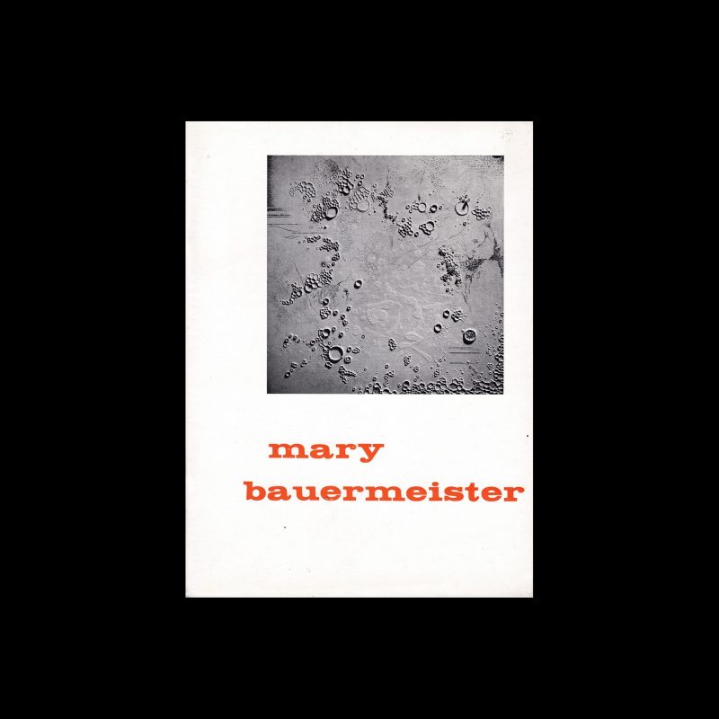Mary Bauermeister, Schilderijen & Karlheinz Stockhausen, Electronische Muziek, Stedelijk Museum Amsterdam, 1962 designed by Willem Sandberg