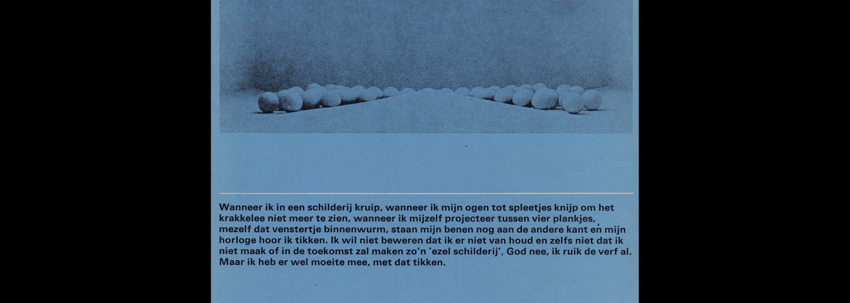Gérard van den Eerenbeemt, Stedelijk Museum, Amsterdam, 1970 designed by Wim Crouwel and Jolijn van de Wouw (Total Design)