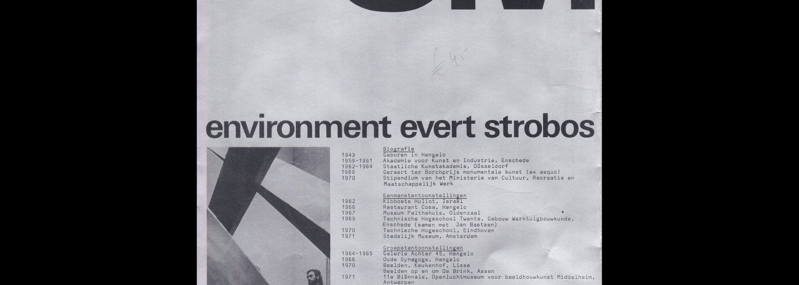 Environment Evert Strobos, Stedelijk Museum, Amsterdam, 1971 designed by Magda Tsfaty (Total Design)
