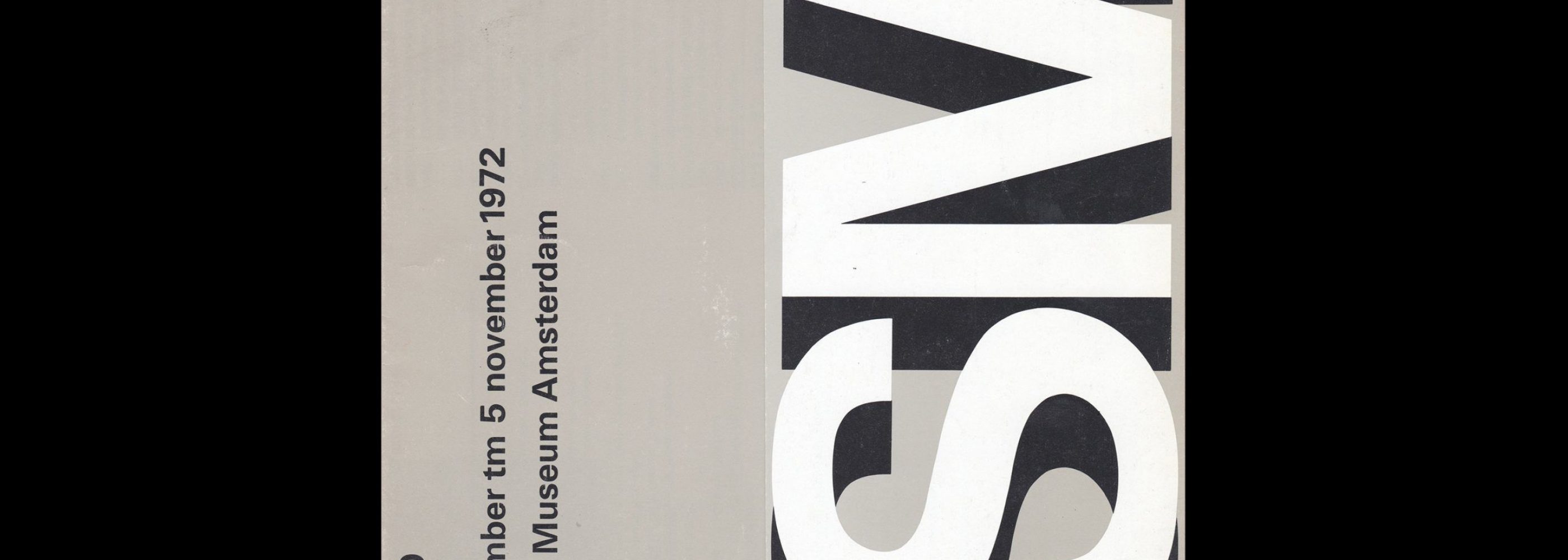 Atelier 10, Stedelijk Museum, Amsterdam, 1972 designed by Wim Crouwel and Jos van der Zwaan (Total Design)