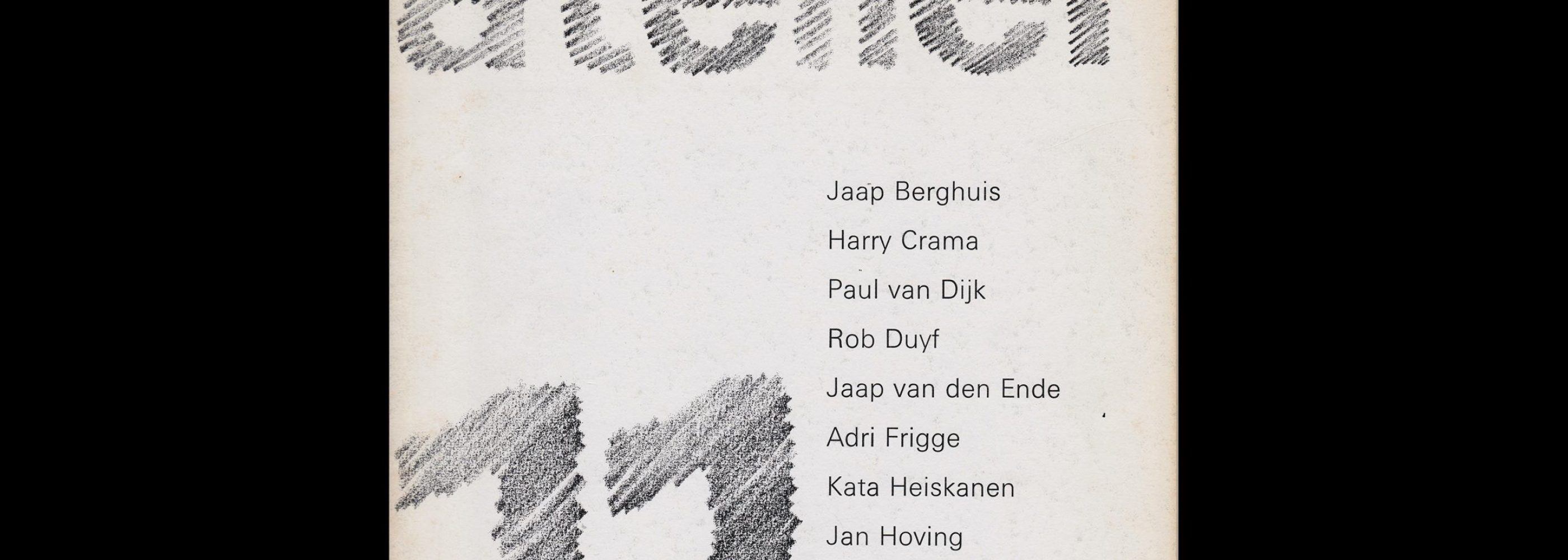Atelier 11, Stedelijk Museum, Amsterdam, 1973 designed by Wim Crouwel and Daphne Duijvelshoff (Total Design)