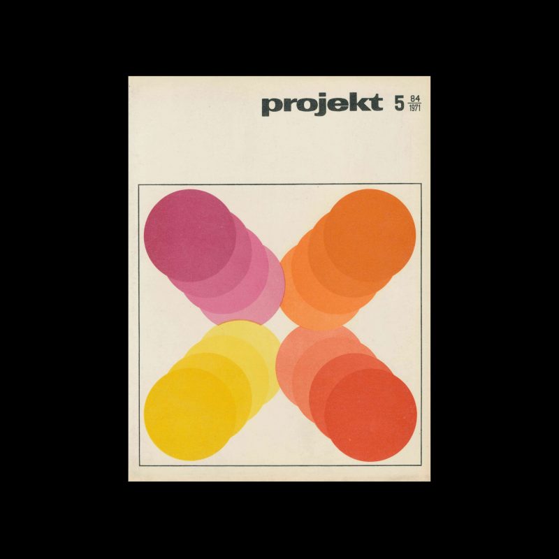 Projekt 84, 5, 1971. Cover design by Aleksandra Jachtoma