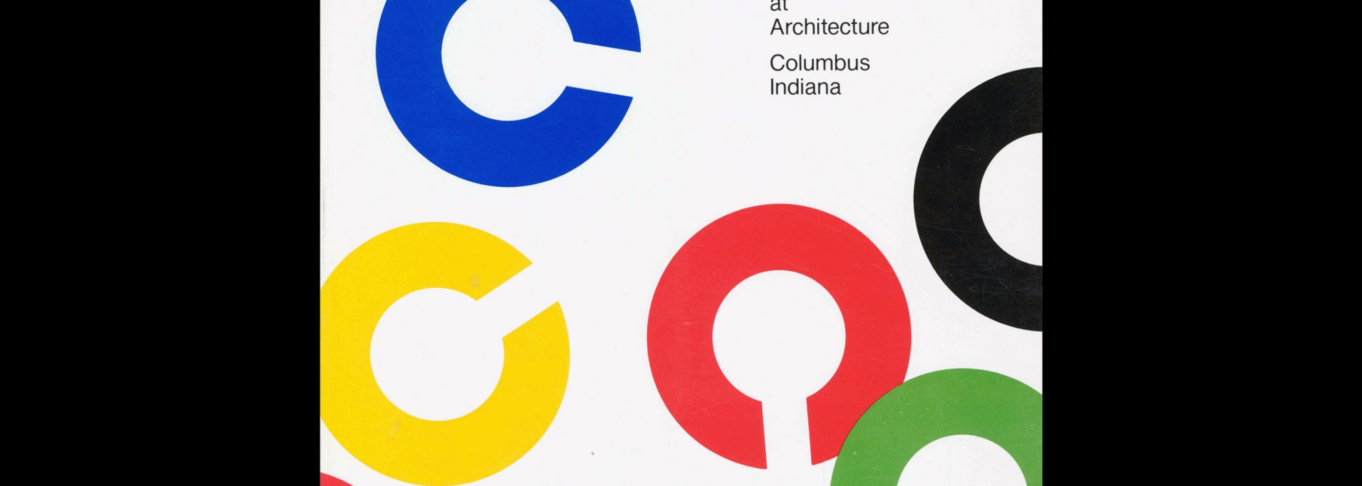 A Look at Architecture, Columbus Indiana 1860-1974, 1991. Typography and design by Paul Rand