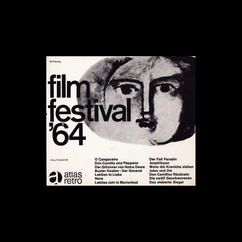 Atlas Filmheft 39 - Film Festival '64 designed by Karl Oskar Blase