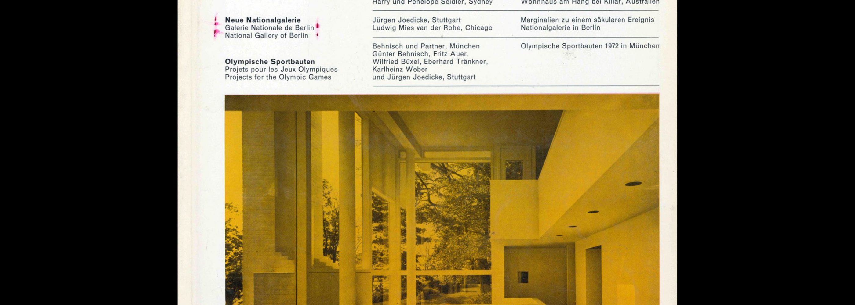 Bauen+Wohnen, 11, 1968. Designed by Emil Maurer