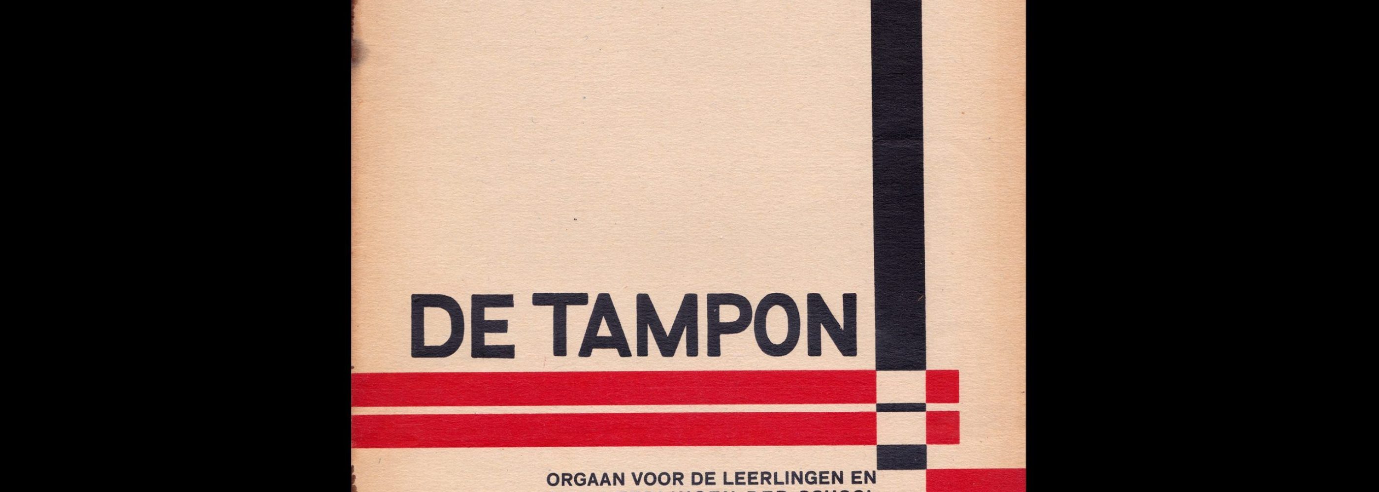 De Tampon, Sept 1931, School voor de Grafische Vakken, Utrecht
