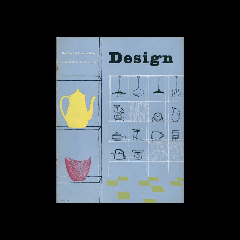 Design, Council of Industrial Design, 88, April 1956. Cover design by Ken Garland