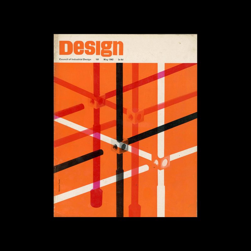 Design, Council of Industrial Design, 161, May 1962. Cover design by Germano Facetti