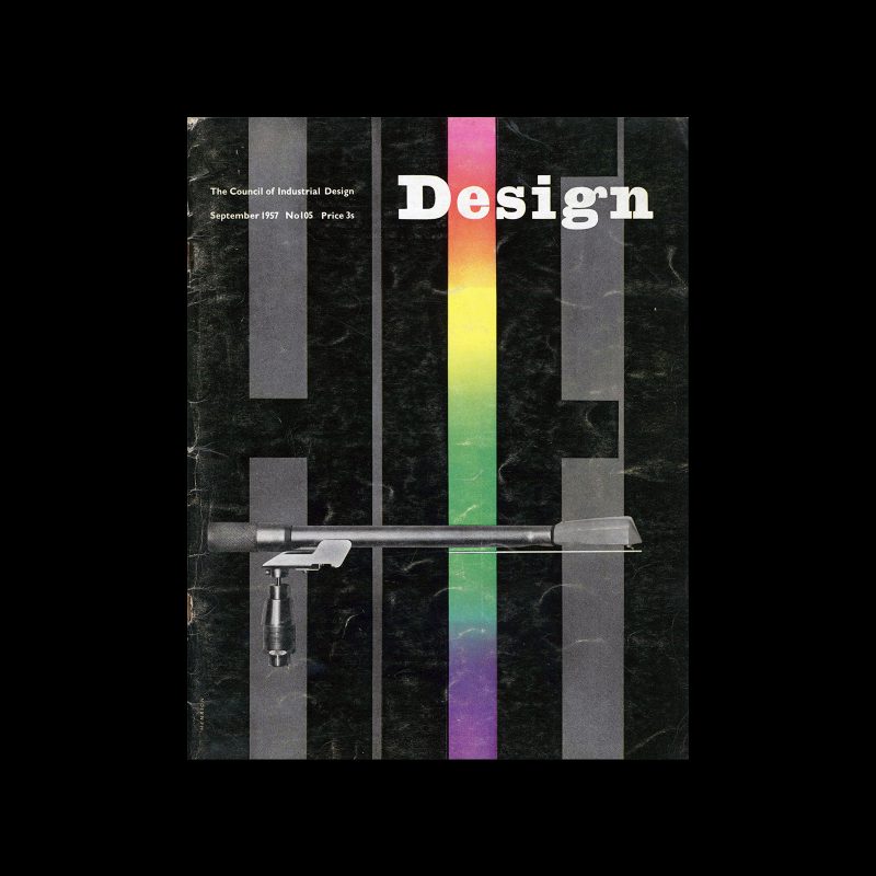 Design, Council of Industrial Design, 105, September 1957. Cover design by Frederick Henri Kay Henrion