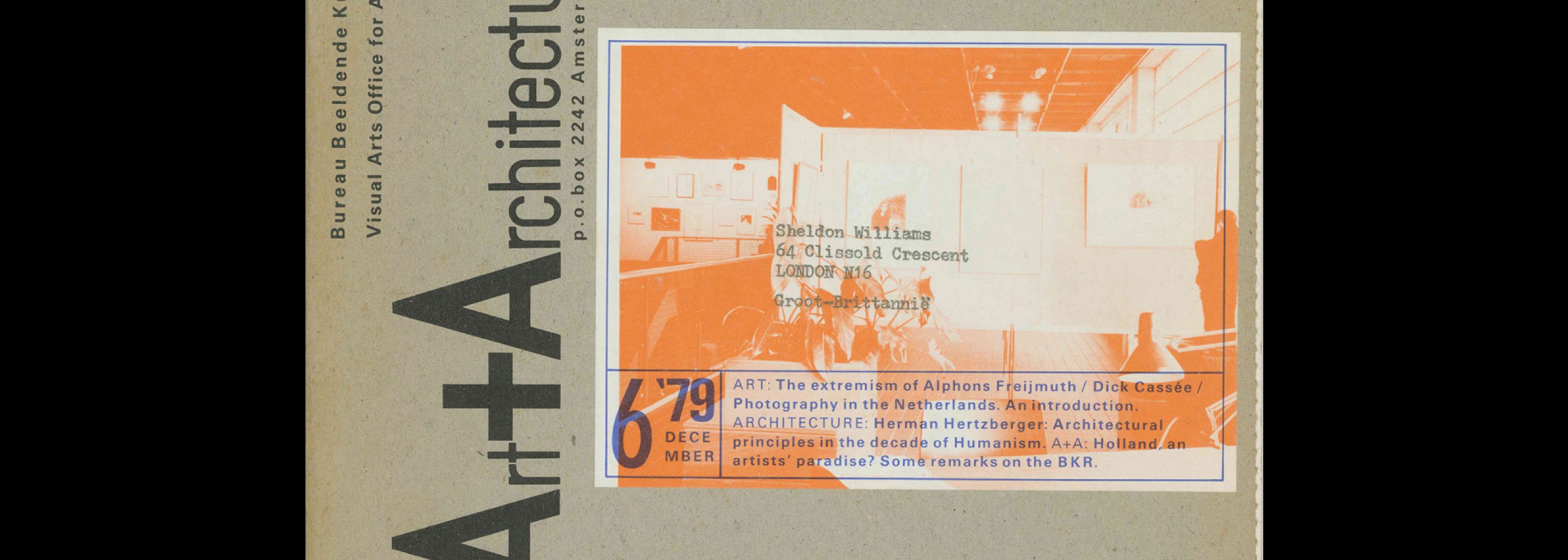 Dutch Art + Architecture Today 06, 1979. Designed by Jan van Toorn