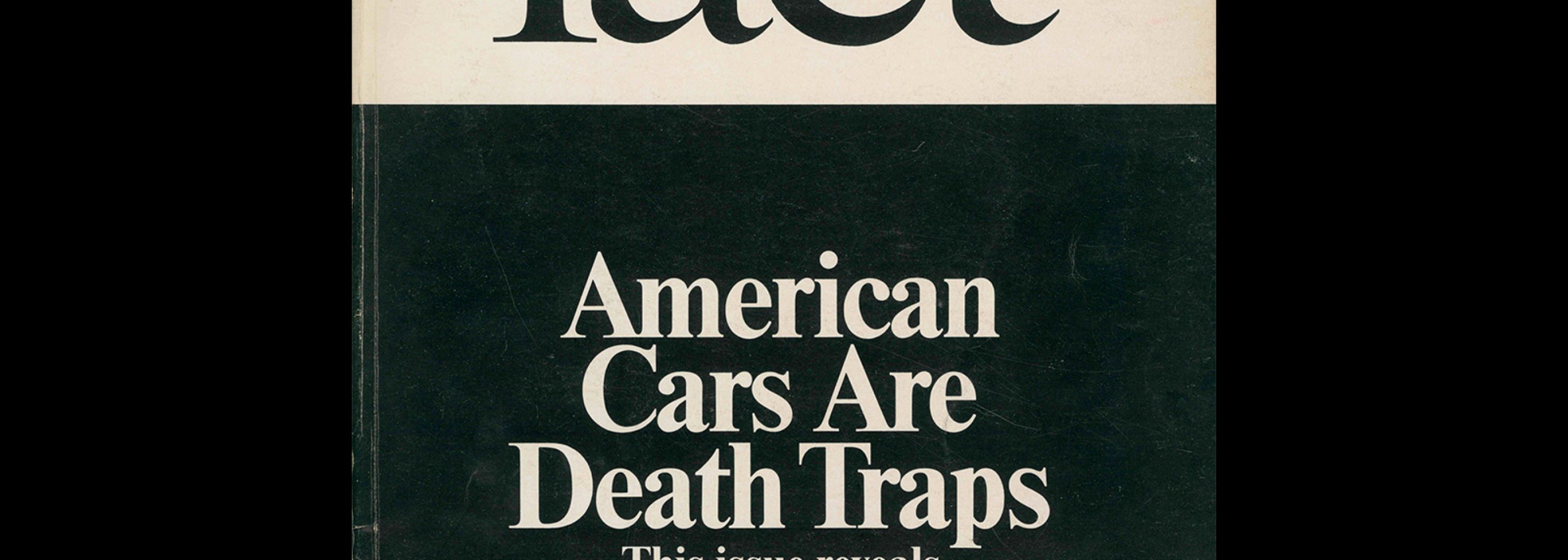 Fact, Volume One, Issue Three, 1964. Designed by Herb Lubalin.
