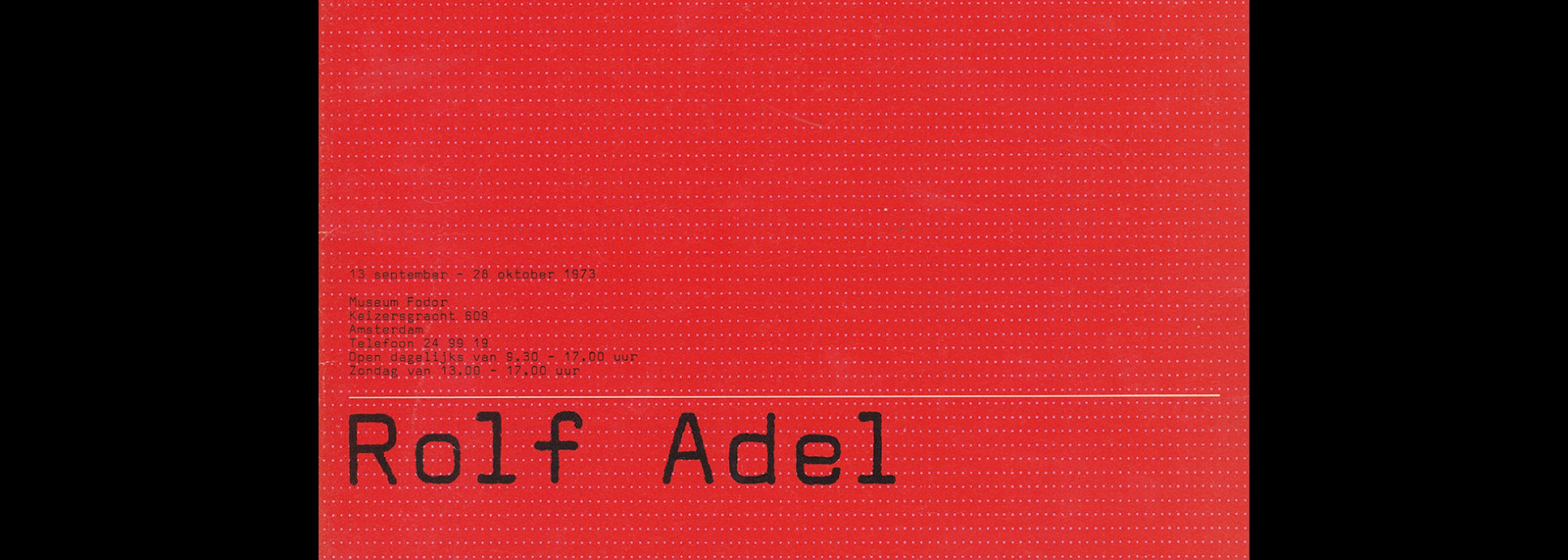 Fodor 13, 1973 - Rolf Adel. Designed by Wim Crouwel and Dapne Duijvelshoff (Total Design).
