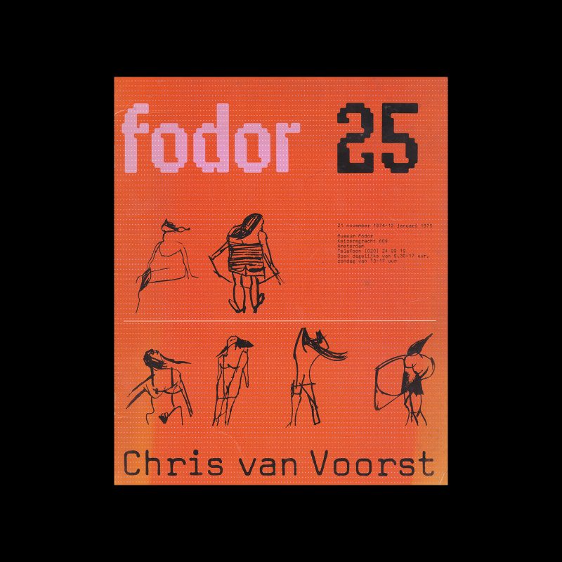 Fodor 25, 1974 - Chris van Voorst. Designed by Wim Crouwel and Daphne Duijvelshoff (Total Design)