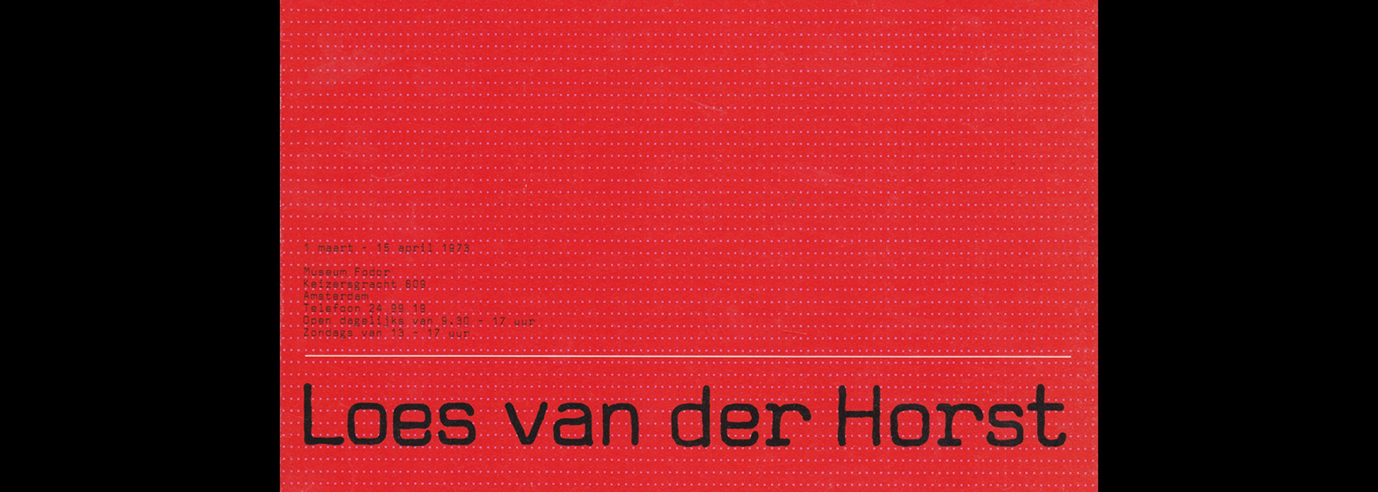 Fodor 9, 1973 - Loes van der Horst. Designed by Wim Crouwel and Anne Stienstra (Total Design)