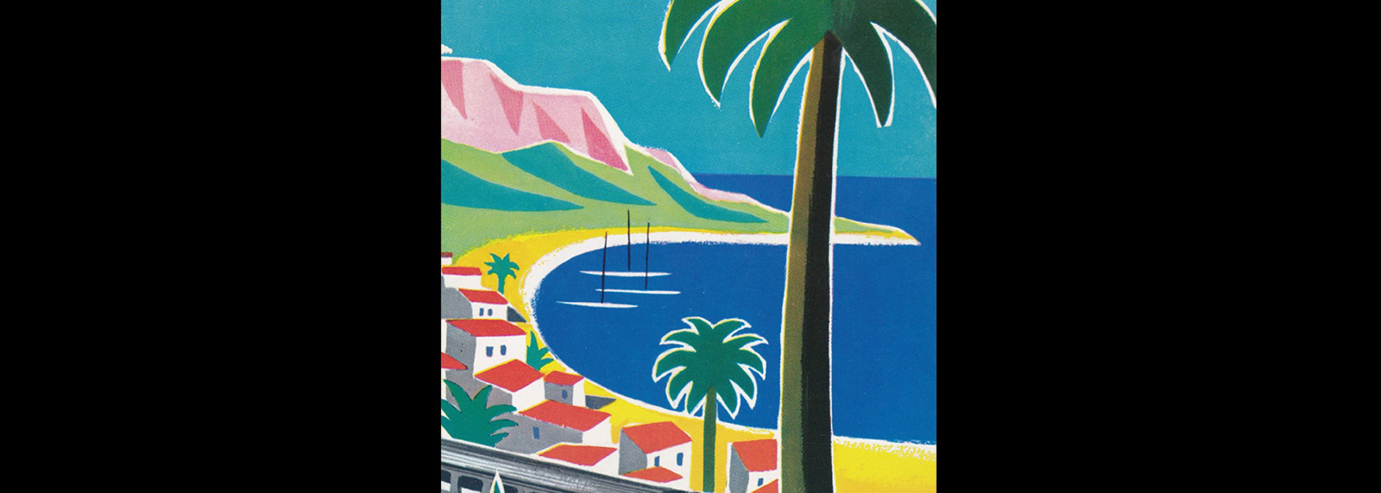 France Cote D'Azur - Corsica French Railways, 1960 designed by Guy Georget