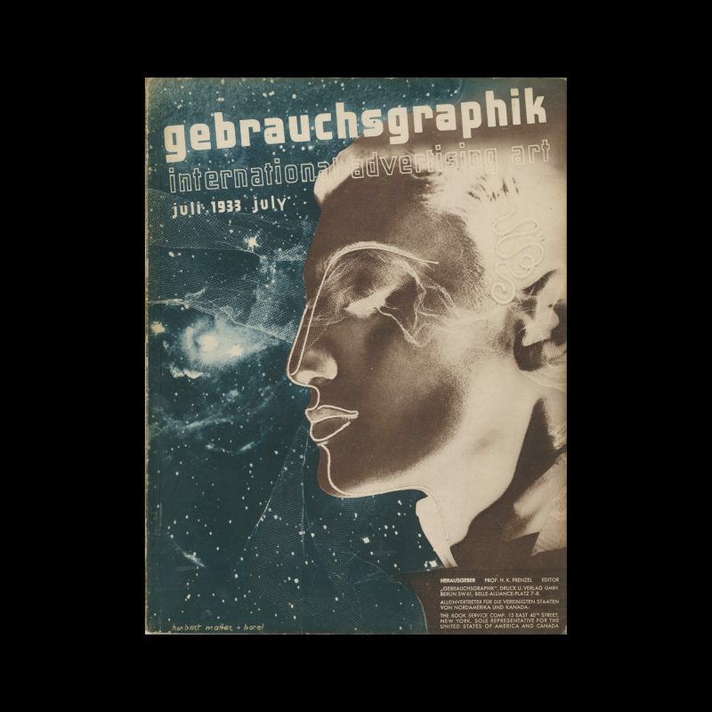 Gebrauchsgraphik, 7, 1933. Cover design by Herbert Matter