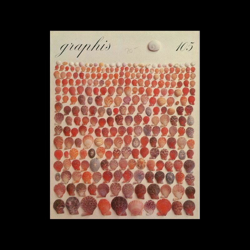 Graphis 105, 1963. Cover design by Robert Delpire.